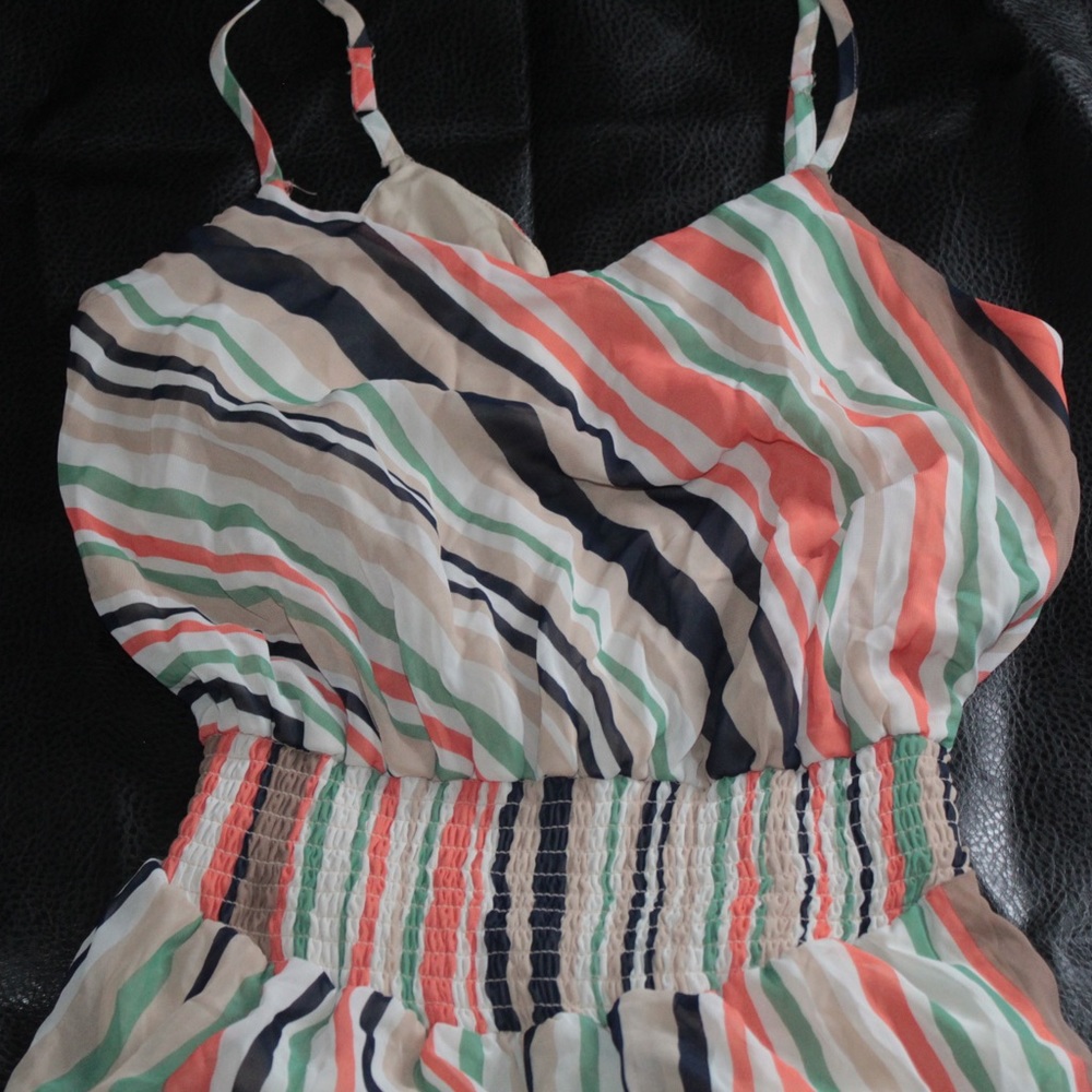 Multicolor Striped Maxi Dress